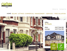 Tablet Screenshot of chainresidential.com
